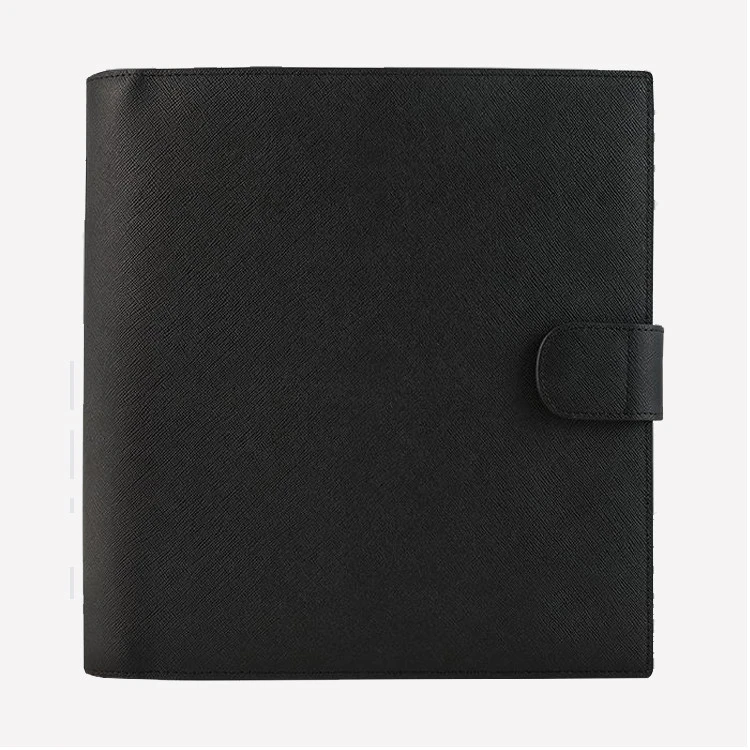 Fashion PU saffiano A5 leather portfolio file holder