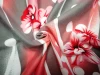 Fashional DTY polyester spandex women floral dress hawaiian print fabric
