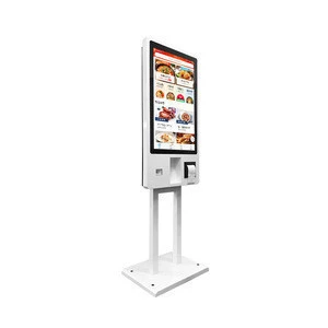 Fast Food Restaurant 32 Inch All In One Touch Self Service Payment Ordering Kiosk