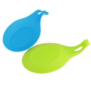 FDA Approved Heat Resistant Cheap Wholesale Silicone Spoon Rest Holder Utensil
