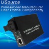 Fiber Optical Communication Equipment 10/100m Media Converter Single mode Dual fiber SC connector 20km