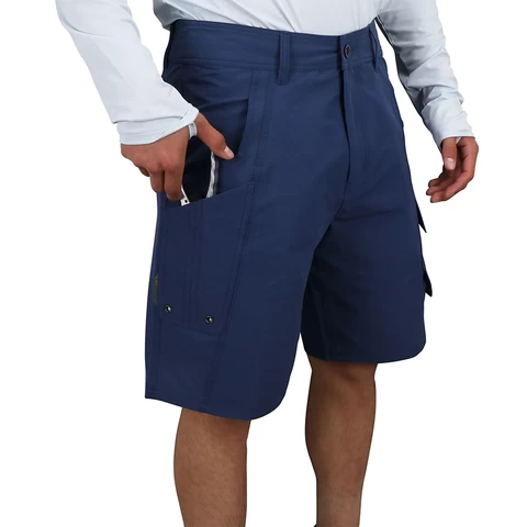 Fishing Cargo Shorts Custom Moisture Wicking Comfortable Functional Style Nylon Fishing Shorts With Cargo Pocket