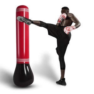 Fitness Training Boxing Target Bag Inflatable Punching Tower Bag Boxing Column Tumbler Sandbags for Adults Kids