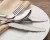 Import Flatware sets heavy duty silver cutlery set B011 from China