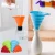 Import Flexible/Foldable/Kitchen Funnel for Water Bottle Liquid Transfer Narrow and Wide Mouth Funnels Hopper Collapsible Funnel from China