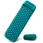 Foldable Ultralight Nylon TPU Sleeping Mattress Inflatable Camping Mat With Pillow