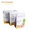 Food Grade Recyclable, Resealable, Dried Fruit Stand Up Ziplock Pouch, Plastic Aluminum Foil Square Bottom Nuts Plastic Bags