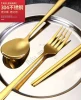 Fork, spoon and chopsticks three-piece gift set wholesale