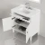 Import Foshan Bathroom Vanity With Carrara Marble Top and sink, white, 32 from China