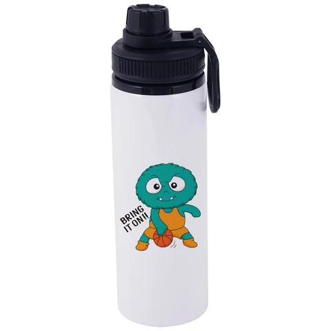 Free Sample 600 ML Blank Sublimation Aluminum Sports Water Bottle with Handle