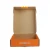 Free Sample Custom Logo Orange Color Clothing Corrugated Mail Shipping Box