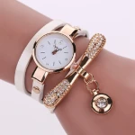 Free Sample Leather Ladies Watch Watch Bracelet Quartz Women S Luxury Winding Diamond Watch