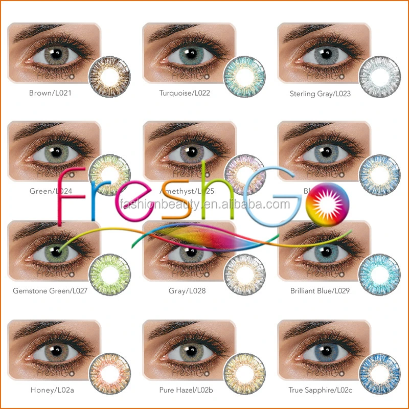 Freshgo L02 3 Tone collection Colored Contact Lenses 14.5mm Circle Soft Color Contact Lens