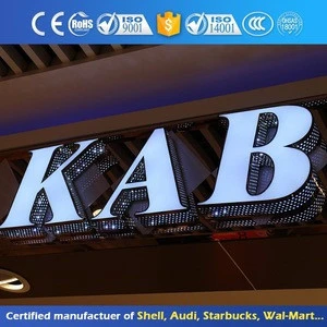 Front Illuminated 3D Led Letter Sign Outdoor Guangzhou Advertising Equipment Supplier