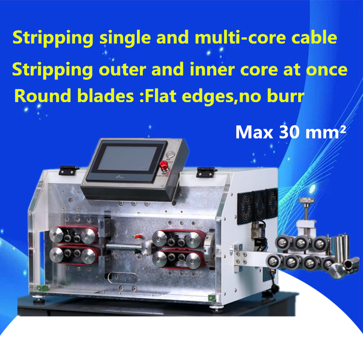 Buy Full Automatic Multi-core Wire Cutting Stripping Machine For Outer ...