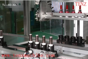 Full automatic rotary silicone mold lipstick filling and rotating production line-Lipstick lip balm making machine