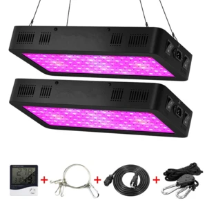 Full Spectrum 600W Dimmable IR&amp;UV COB Double Switch Greenhouse Hydroponic Led Grow Light