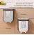 Import garbage can folding waste bin folding kitchen cabinet door trash can from China