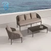 garden sofas rattan furniture aluminium frame outdoor furniture sofa  patio sofa sets with side pole parasol