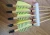 Import G.bancanus wooden arrows with one striped and two plain fletchings from China