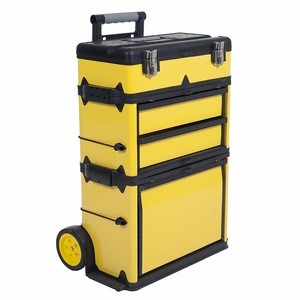 GD2096 23 Inch Tool Mobile Trolley Portable Tool Case Chest Two Castor Storage Box Toolbox