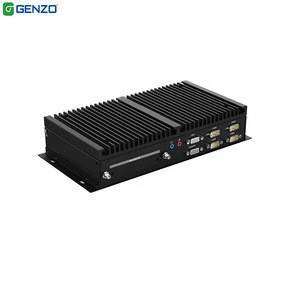 GENZO Industrial Mini PC Mainframe Car PC With Intel N3350 Mini pc Windows10 With VGA RS232 RJ45