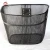 Import GFD bike spare parts silver cycle basket wholesale steel bicycle basket from China