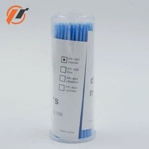 Gilt Popular Design 100pcs/Set Plastic Disposable Eyelash Cleaning Stick Cotton Swab