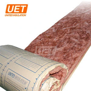 glasswool felt with aluminium foil or sound-absorption for hvac duct systems