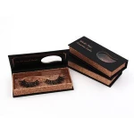 Glitter custom 3d mink eyelash case for sale