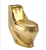 golden basin ceramic wc bathroom gold pedestal basin washdown SASO gold color toilet