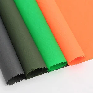 Good quality 70D PU coated waterproof ripstop nylon fabric for shopping bag