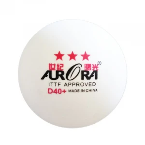 Good quality AURORA ABS plastic 2 star table tennis balls 40 mm+ ping pong ball