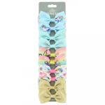 Gradient Rainbow Tie Dye Barrettes Cute Girls Bow Hair Accessories Headband Baby Headwear 10pcs Hair Bow Girl Hair Clips