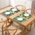 Green Leaves Decor Tableware Durable Dinner Table Placemat Tea Party Kitchen Accessories Bowl Cup Pads Drink Coasters