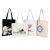 Import Grocery custom original and black color canvas reusable tote bag with logo printed from China