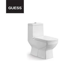 GUESS Sanitary ware S/P Trap square washdown one piece toilet bowl for wc