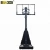 Import Hand Cranked Professional Dunk Basketball Hoop Stand with Tempered Glass Backboard from China