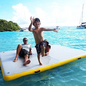 Handmade floating dock water cushion inflatable floating island raft with high quality