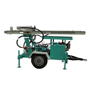 HF120W Energy &amp; Mining Easy to Operate trailer Hydraulic spindle  water well drilling machinery