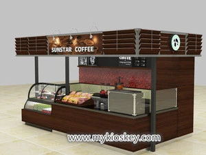 high-end popular coffee shop kiosk design for sale mall coffee bar with factory price