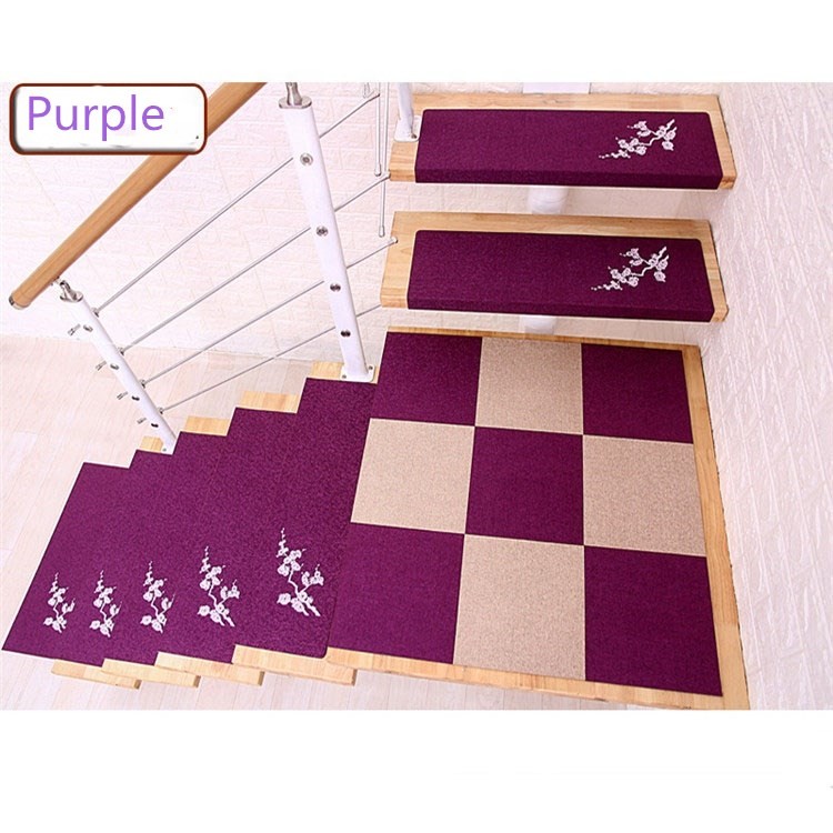 High-end quality Non Slip Indoor Decorative felt Stair Mats Tread Carpets Protected Pad