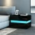 Import High Gloss Chest of 2 Drawers Bedside Table Cabinets Nightstand Units LED Light from China