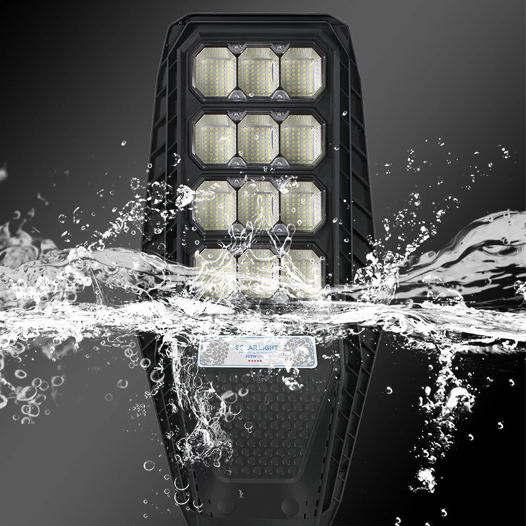 High Lumen Outdoor Lighting Ip65 Waterproof SMD 100w 200w 300w Integrated All In One Led Solar Street Light