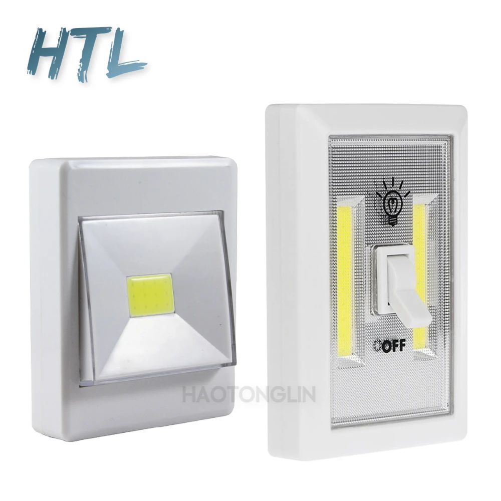 High power Ultra bright Plastic COB LED Cordless Light Switch