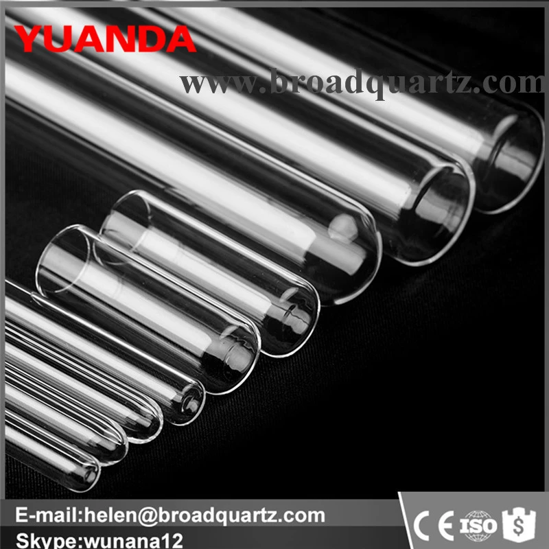 High pressure cut quartz glass tube for tube furnace