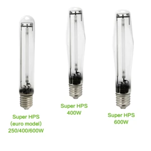 high pressure sodium lamp 400w 600w lumens for grow system