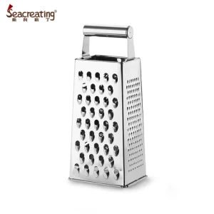 High quality 9 Inch 4 Side Multi-function Kitchen Stainless Steel Vegetable Cheese Box Grater