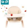 High quality adjustable wooden baby feeding high chair durable eating chair for infant kids