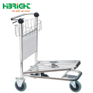 High Quality Airport Baggage Cart With Hand Brake ,Airport Luggage Trolley